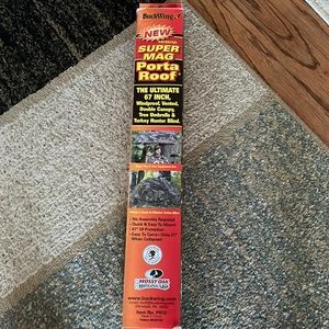 Buckwing super mag porta roof 67 inch. Never used. Tree umbrella.